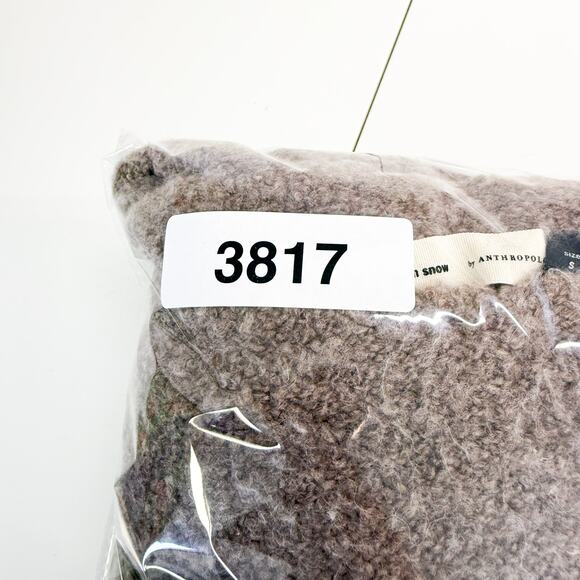 Sleeping on Snow Anthropologie Size S Baby Alpaca Knit Crew Sweater Brown - Picture 10 of 10